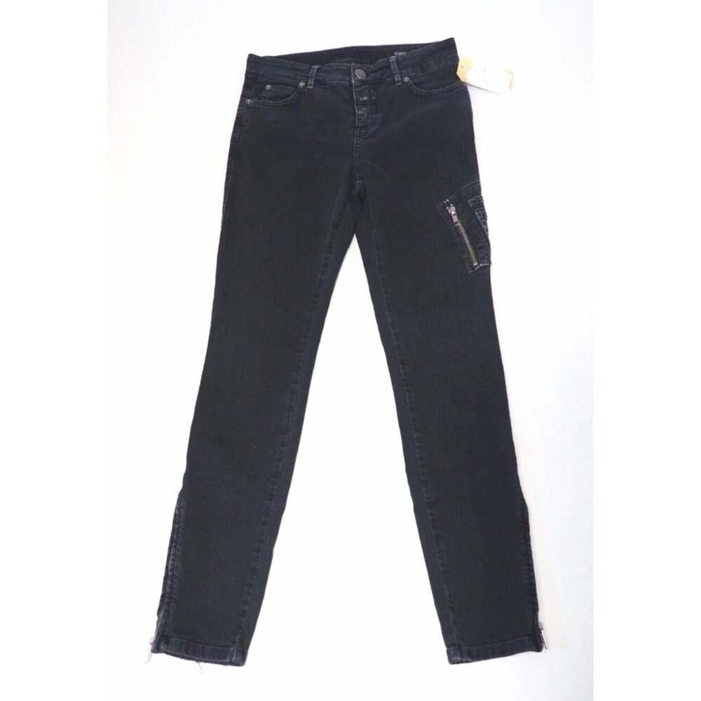 Closed Black Claire High Rise Skinny Ankle Zipper Jeans, Size 24